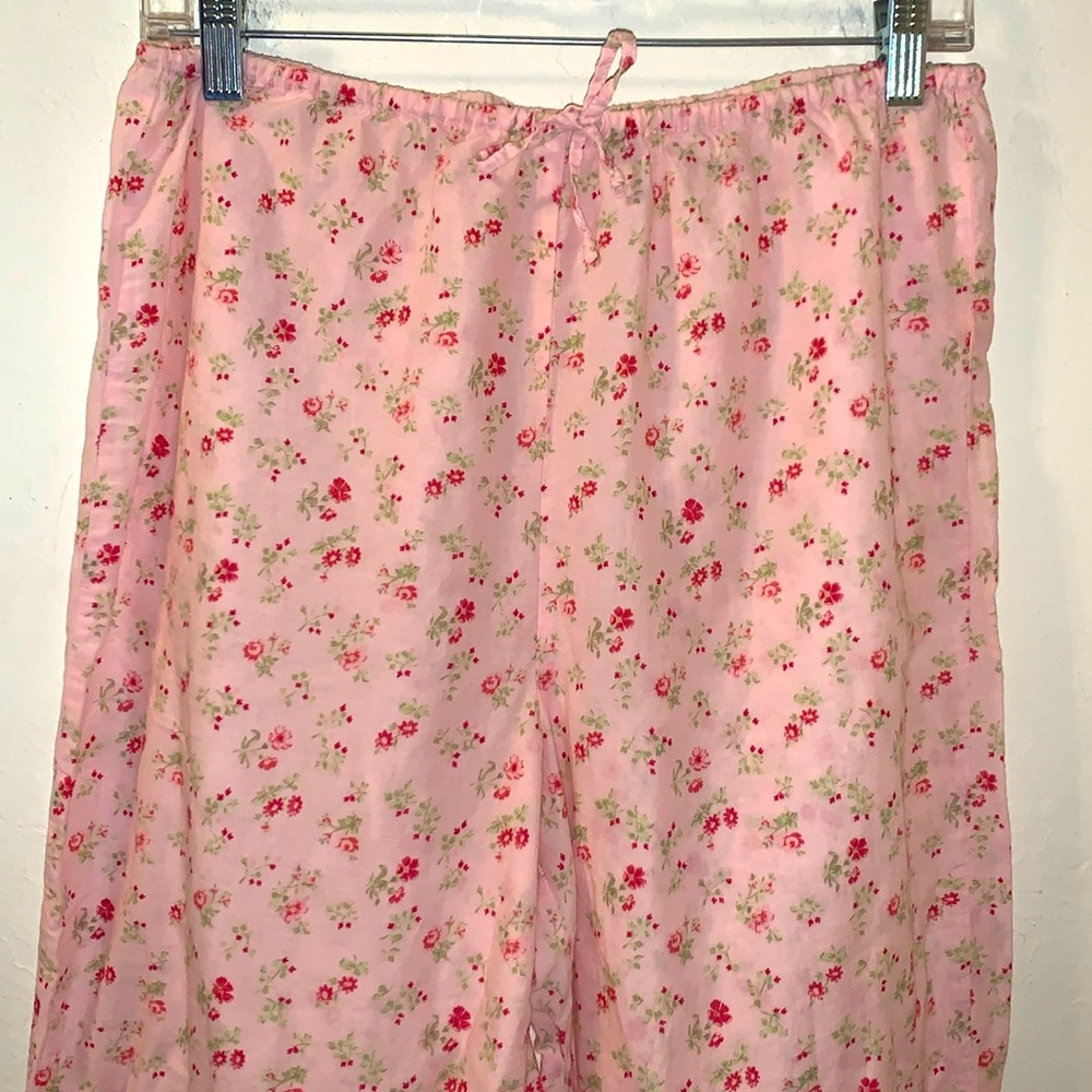 Unlisted Pink/Green Floral Multi Pajama Pants- Medium